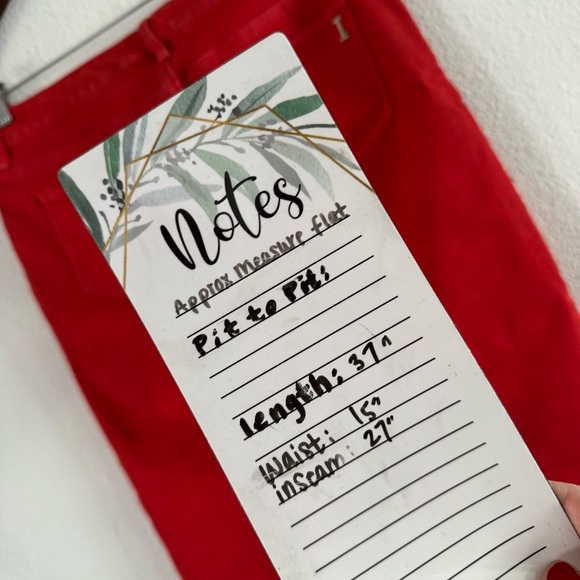 Isaac Mizrahi X Chevy Malibu Limited Edition Designer Jeans Sz 6 Red Malibu EUC - Picture 9 of 11